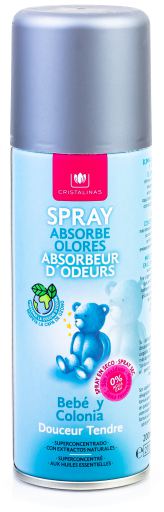 Spray absorvedor de odores superconcentrado bebê e colônia 200ml