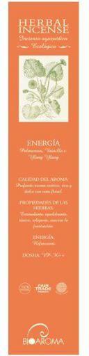 Incenso ecológico BioAroma de Energía 12 varas