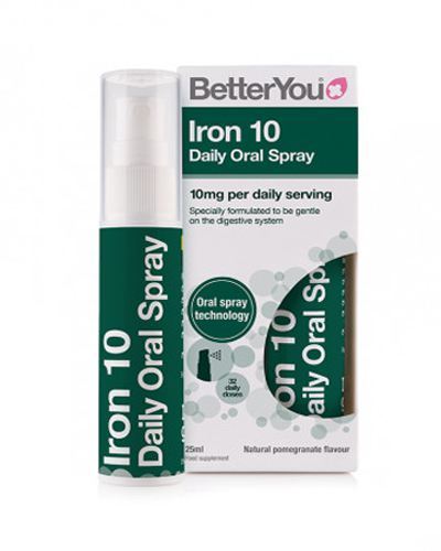 Ferro 10 spray oral diário 10 mg romã 25 ml