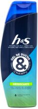 Gel de duche e champô anticaspa refrescante 300 ml