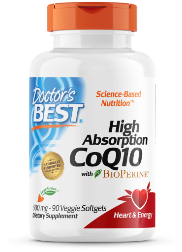 Alta Absorção CoQ10 com Bioperine 300 mg 90 softgels vegetarianos