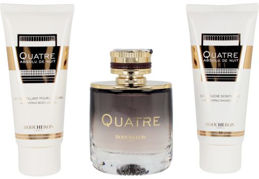 Perfume Quatre absolu de nuit 100 ml + Loção 100 ml + Gel de banho 100 ml