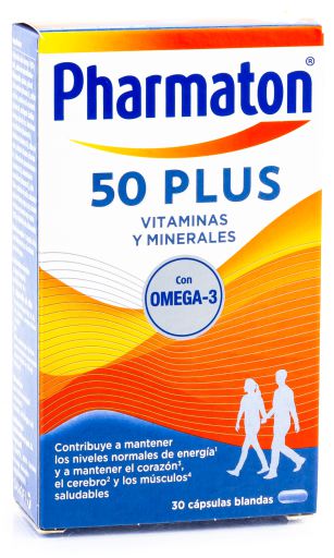 Vitaminas e Minerais 50 Plus 30 Cápsulas