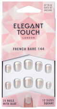 French Bare 144 False Nails 24 unidades