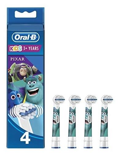 Substituição para escova de dentes elétrica Pixar 4 unidades