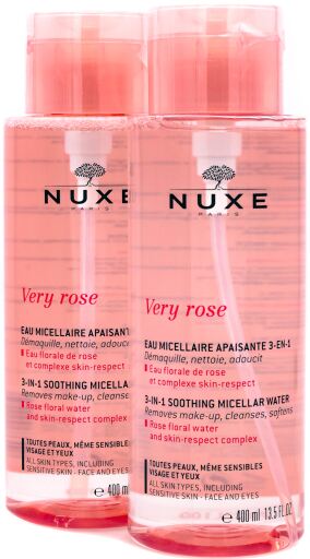 Água Micelar Calmante Very Rose 2 x 400 ml