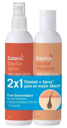 Cutania Glycoat Shampoo 236 ml + Conjunto Spray 236 ml