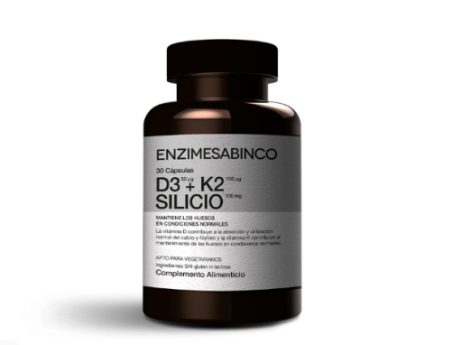 Suplemento Alimentar D3 + K2 + Silício 30 cápsulas