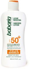 Leite protetor solar para pele sensível SPF50