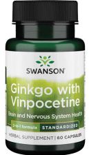 Ginkgo com vinpocetina 60 cápsulas padronizadas