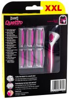 Quattro for Women xxl Barbeador+Carregador 6 unidades