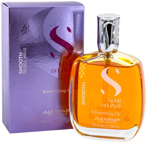 Óleo alisador suave Semi di Lino para cabelos rebeldes 100 ml