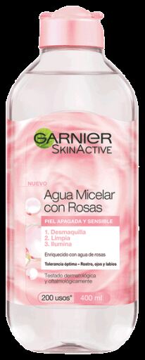 Skin Active Água Micelar com Água de Rosas 400 ml