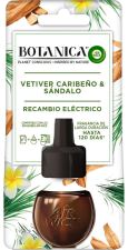 Refil de ambientador elétrico Botanica Vetiver e sândalo caribenho