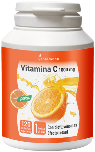 Vitamina C pura 1000 mg 120 cápsulas vegetais