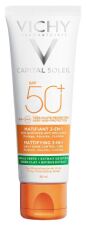 Capital Soleil Fotoprotetor Matificante 3 em 1 SPF 50+ 50 ml