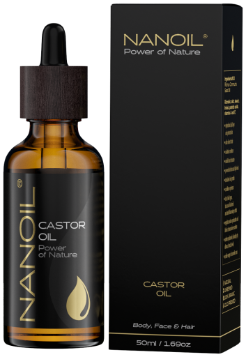 Óleo de rícino para corpo, rosto e cabelo 50 ml