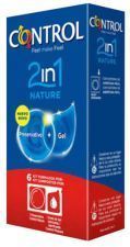 Duo Nature 2 em 1 preservativo + Gel 6 unidades