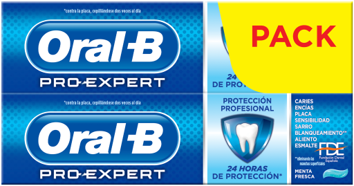 Pack 2 dentífricos Pro-Expert protecção profissional 75 ml