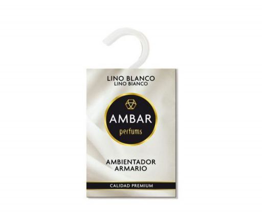 Ambientador de guarda-roupa de linho branco 13 gr