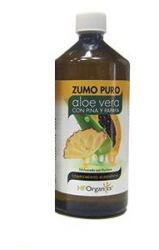 Aloe vera puro suco de abacaxi e mamão 1 L