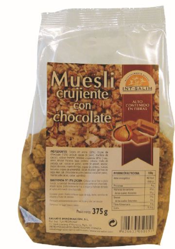 Muesli Crocante com Chocolate 375 gr