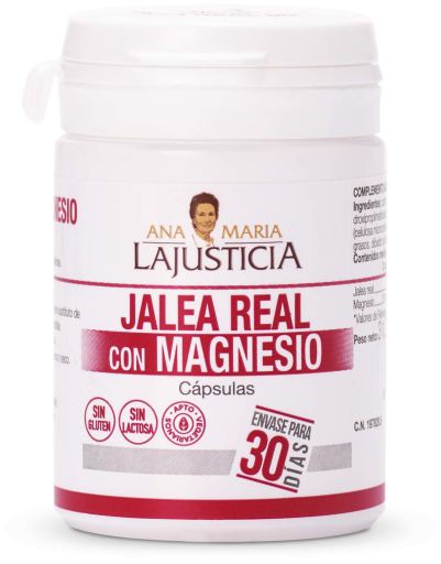 Geléia real com magnésio 60 cápsulas