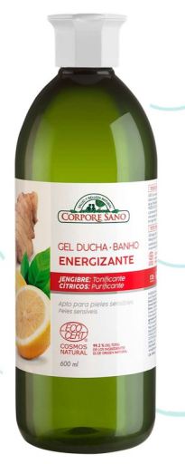 Gel de banho energizante de gengibre cítrico 600 ml