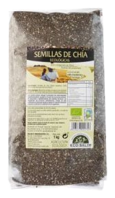 Saco de sementes orgânicas de chia 1 kg