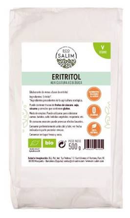 Adoçante de eritritol orgânico 500 gr