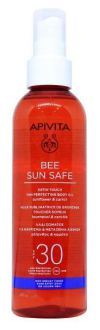 Óleo de corpo seguro Bee Sun para um bronzeado perfeito spf30 200 ml