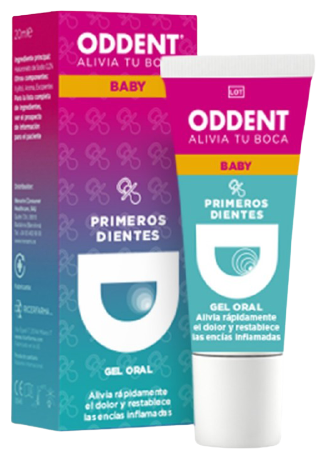 Solução de gel oral para primeiros dentes 20ml