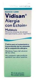 Colírio para Alergia Vidisan com Ectoína 10 ml