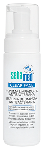 Espuma de Limpeza Antibacteriana Transparente para o Rosto 150 ml