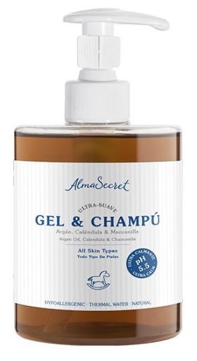 Gel e shampoo suave com calêndula de argão e camomila 500 ml