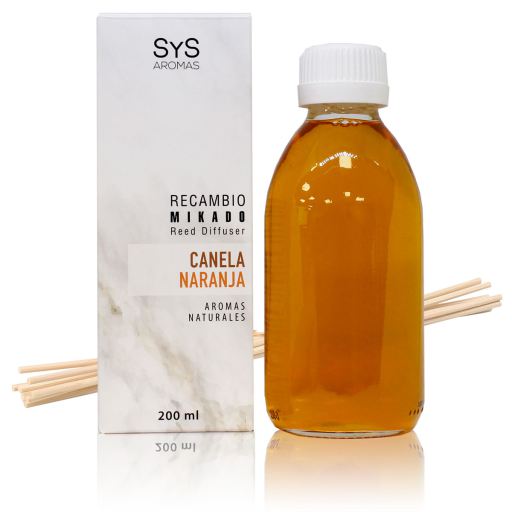 Refil Mikado Laranja Canela 200 ml + Sticks