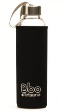 Garrafa de Borosilicato Bbo com Neoprene Preto 550 ml