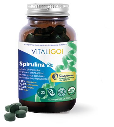 Spirulina Bio 500 mg 120 comprimidos