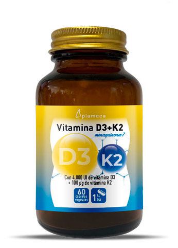 Vitamina D3 + K2 60 cápsulas vegetais