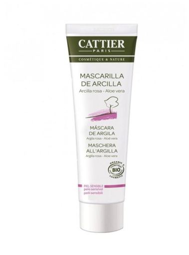 Máscara facial de argila rosa para pele sensível 100 ml