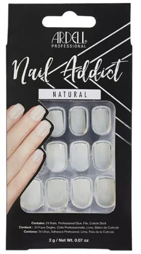 Nail Addict Unhas postiças quadradas naturais