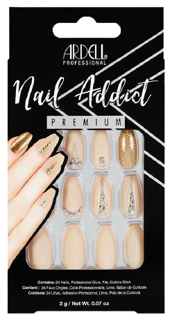 Nail Addict Unhas postiças com joias nuas