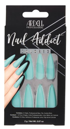 Nail Addict Unhas postiças azul fosco