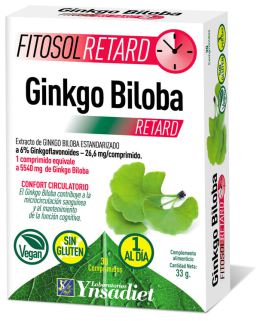 Ginkgo Biloba Sitosol Retard 33 gr 30 Comprimidos