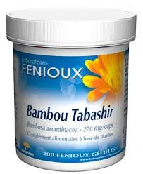 Tabhasir de bambu 270mg 500 cápsulas