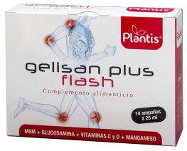 Gelisan Plus Flash Glucosamina Turmeric Msm 14 frascos