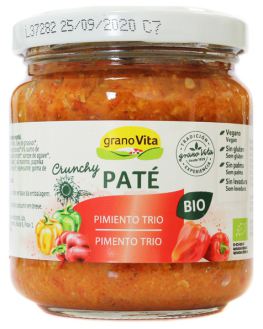 Patê crocante orgânico e trio de pimenta 175 gr