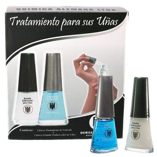 Conjunto de Endurecedor de Unhas 14 ml + Tratamento de Cutículas 14 ml 2 unidades