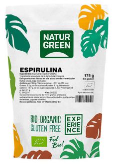 Espirulina orgânica em pó 175 gr