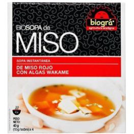 Sopa de missô com algas marinhas 4 x 40 gr